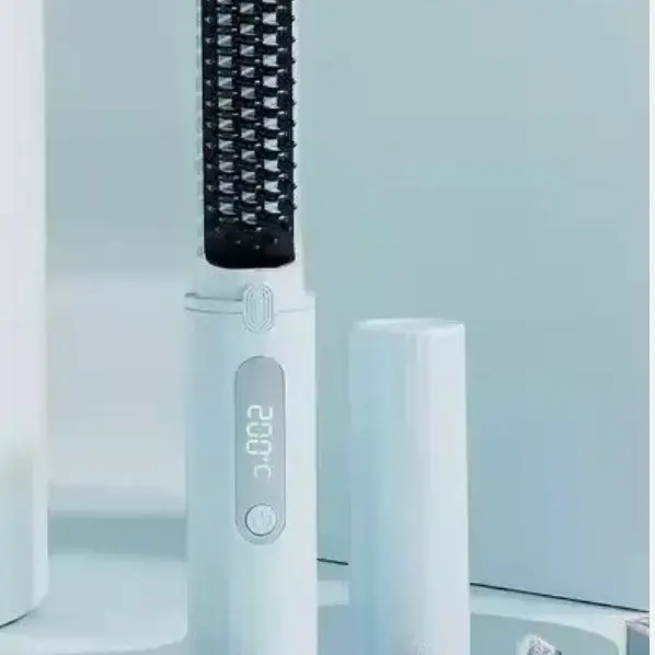 Cordless Hair Straightener Brush with USB Rechargeable Battery - 4500mAh - Quick and Efficient Hair Styling 4