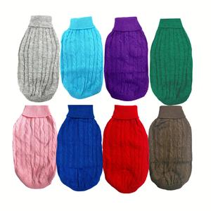 Cosy Knitted Dog Jumper Autumn Winter Spring, Handmade, Cotton and Acrylic, Stretchy, Pet, Apparel Festive dog sweater  christmas dog  christmas dog  jumper