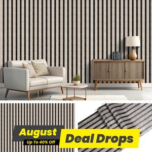 Wood Grain Pattern Wall Sticker, 1 Count Self Adhesive Wallpaper, Waterproof & Moisture-proof Wall Decal, Wall Decor for Home Living Room Bedroom Kitchen