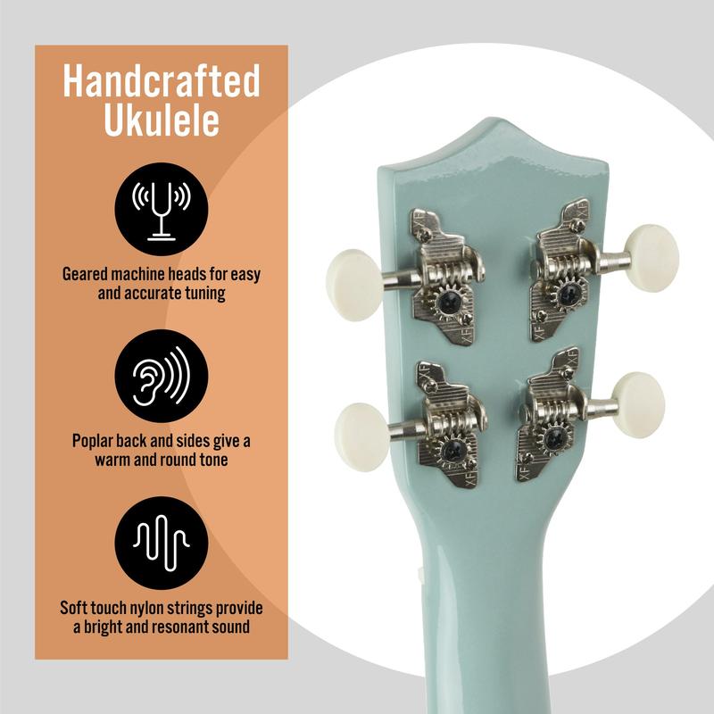 3rd Avenue Pastel Soprano Ukulele with Bag 5