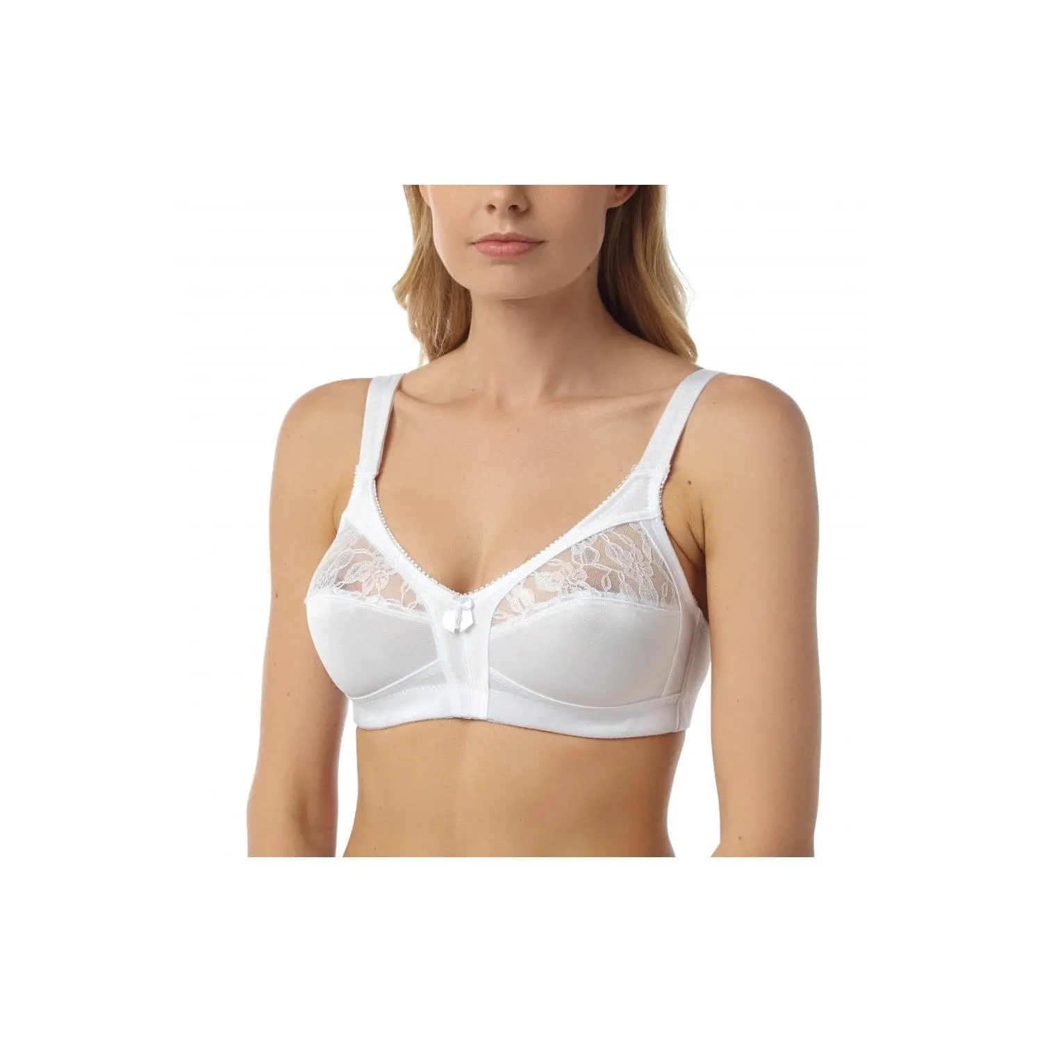 Camille Women's Non Wired White Bra – Soft, Supportive, and Comfortable with a Classic Design – Perfect for Everyday Wear and Lasting Comfort