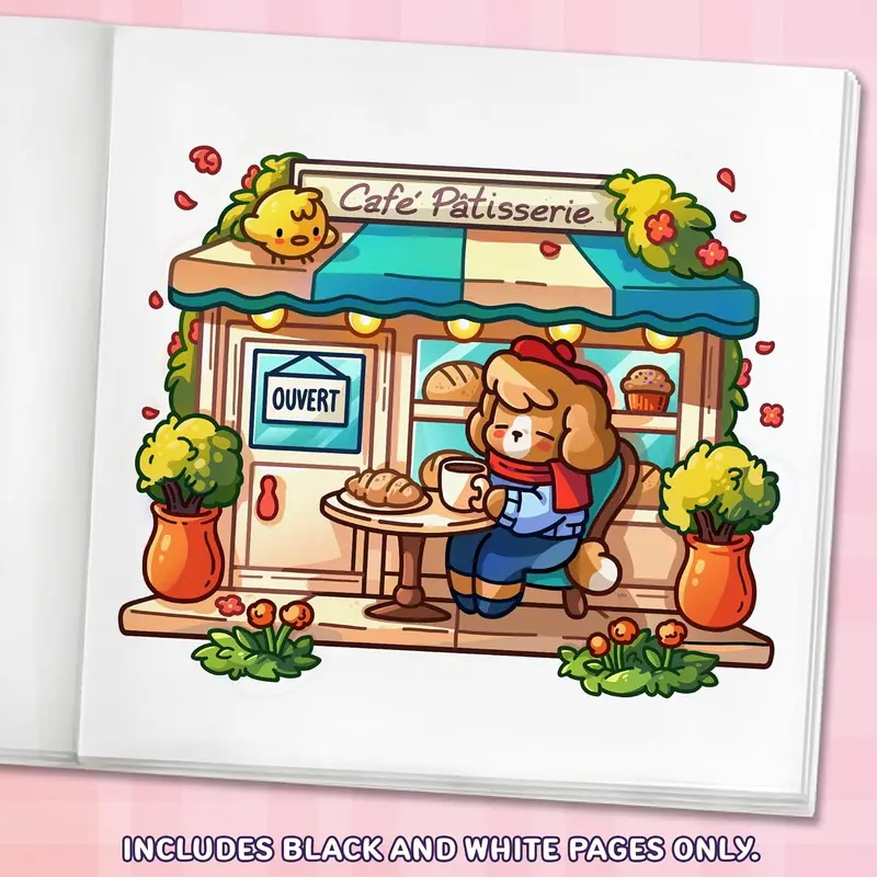 Cozy Europe: Cute Coloring Book for Adults and Teens with Charming Characters and Delightful European Scenes for Relaxation (Comfy and Cozy Coloring Books) Paperback – 25 Mar. 2025 6