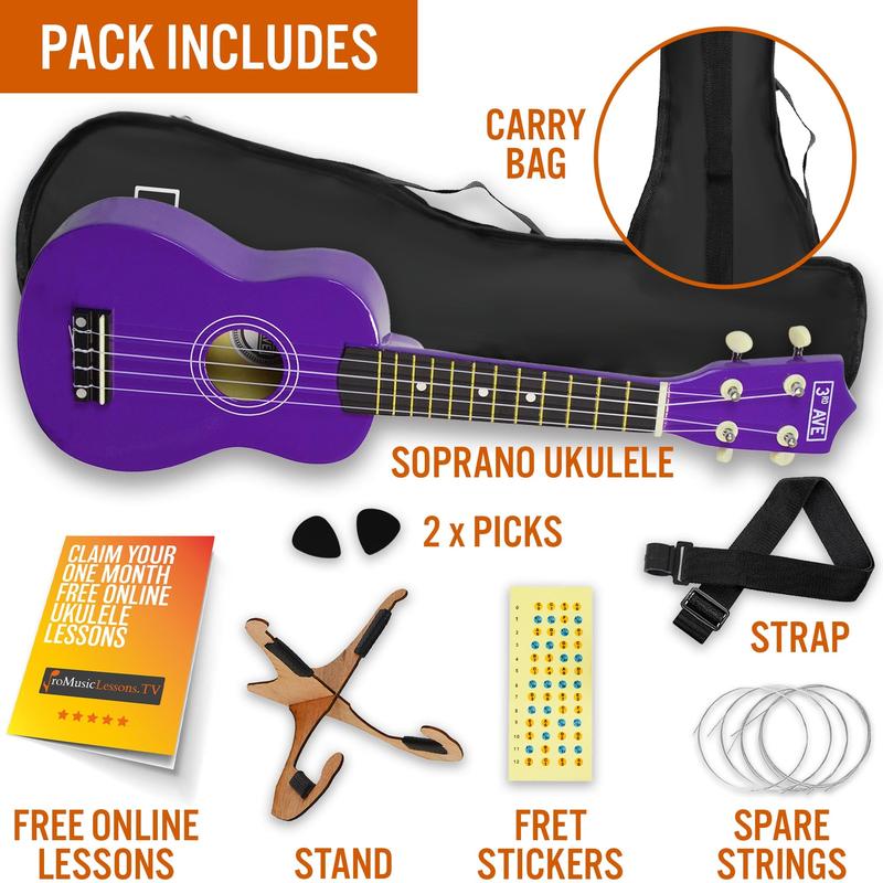 3rd Avenue Soprano Ukulele Starter Pack 6