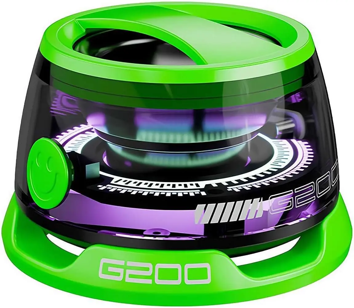 Magnetic Bluetooth Speaker with Multi-RGB Color Light and Phone Holder for Metal Surface - Audio Audio Bike Crystal