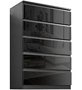 Product Introduction of High Gloss Chest of Drawer, 8 Drawer Bedroom Chest of Drawer Bedside Table Cabinet for Bedroom Living room Furniture, Black, 120W x 40D x 97H cm 25