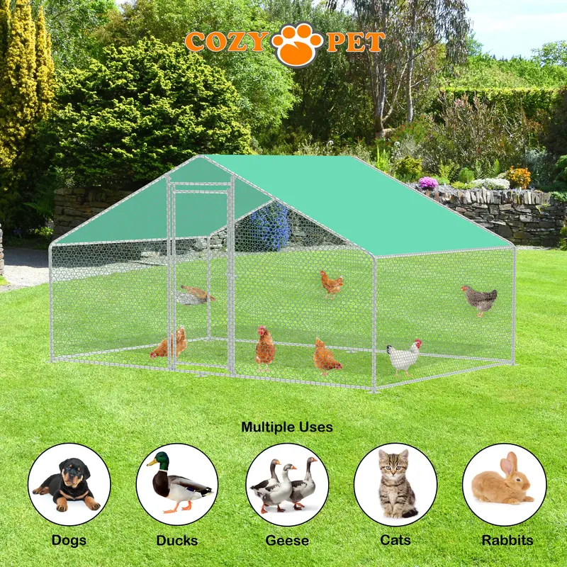 Chicken Run By Cozy Pet 4m X 2m 32mm Galvanised Steel Frame - CR04-2 (32mm) 3