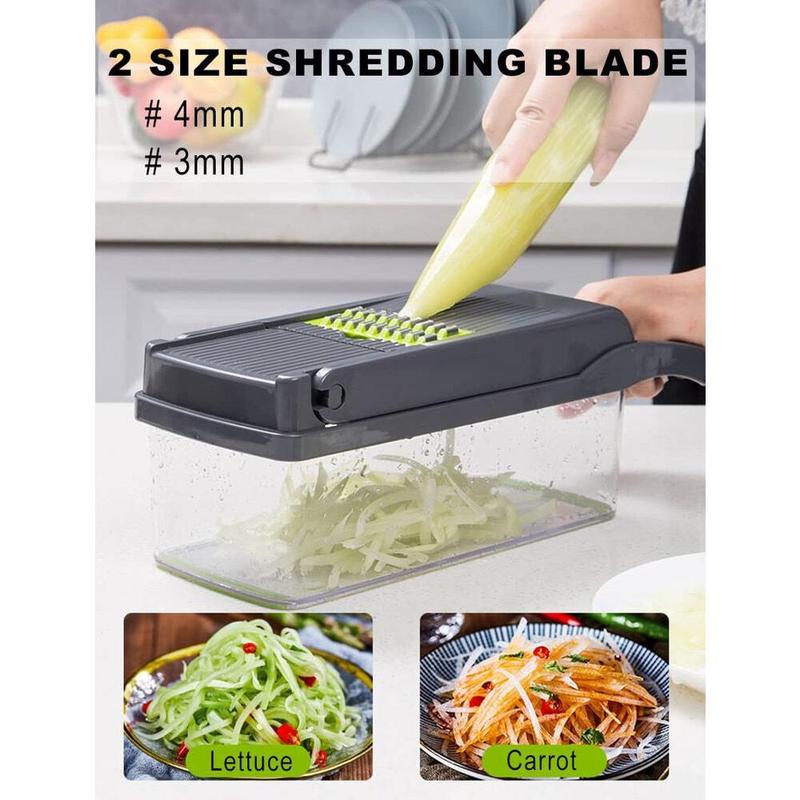 16 in 1 Vegetable Chopper Salad Fruit Mandolin Slicer Food Dicer Cutter Peeler. Kitchen Utensils 5