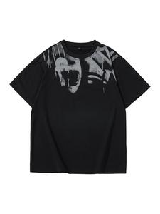 Men's Tie Dye Print Round Neck Tee, Loose Casual Short Sleeve Crew Neck T-Shirt for Summer, Fashion Men's Top for Daily Wear, Tropical