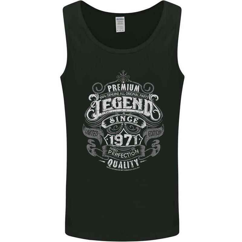 Premium Legend 54th Birthday 1971 Mens Vest Tank Top 0