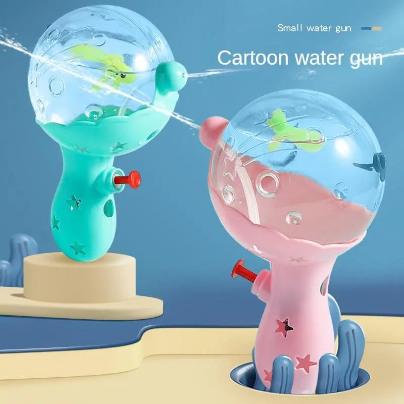 【RANTS BETTER】Water Gun Light Cartoon Spray Machine Bath Splashing Toys for Boys Kids Summer Outdoor Swimming Party Toy Children's Day Gifts 1