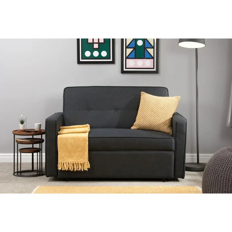 Otto Grey Fabric Sofabed | Small Pull-Out Design | 2 Seater Comfort 6
