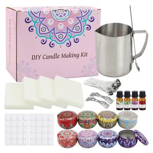 DIY Candle Making Kit, 1 Set DIY Candle Making Kit with Candle Tin, Candle Making Supplies for Home Decor, Gift for Candle Lovers, Halloween