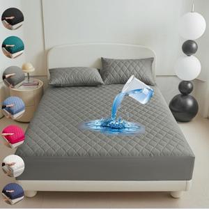 Waterproof Mattress Cover, 1 Count Soft Comfortable Solid Color Mattress Protector without Pillowcase, Bedding Supplies for Home Bedroom Hotel Dormitory