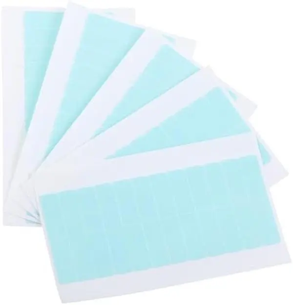 Double Sided Hair Extension Tape Tabs, Double Sided Adhesive Tapes in Hair Extensions, Human Hair Weft Replacement,60PCS.