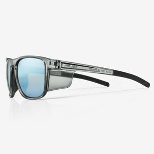 RILEY Navigator X Smoked Frame Side Shield Sunglasses with Blue Mirror Revo Lens - Designed for Outdoor Tasks, Anti-Glare, Anti-Scratch Technology