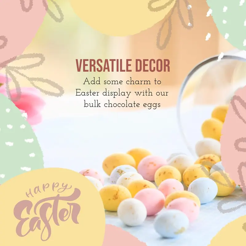 Mini Eggs 1kg Bulk Easter Egg Hunt Pack – Chocolate Gift for Kids, Men, Women & Family Snack Milk 1
