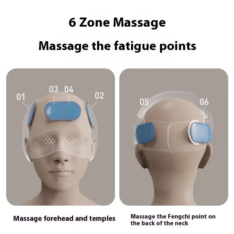 Head And Eye Integrated Massage Instrument Airbag Package Sleep Aid Home 2