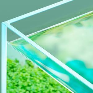 Product Introduction of 7 Litre Rimless Low Iron Glass Aquarium Tank (7.8" L × 7.8" W × 7.8" H / 20cm x 20cm x 20cm), Thickness Standard Jointed 9