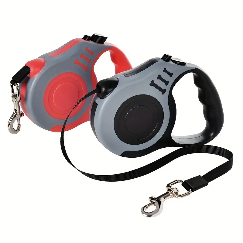 Durable Double Switch Retractable Pet Leash For Dogs - Easy Control And Comfortable Grip 4