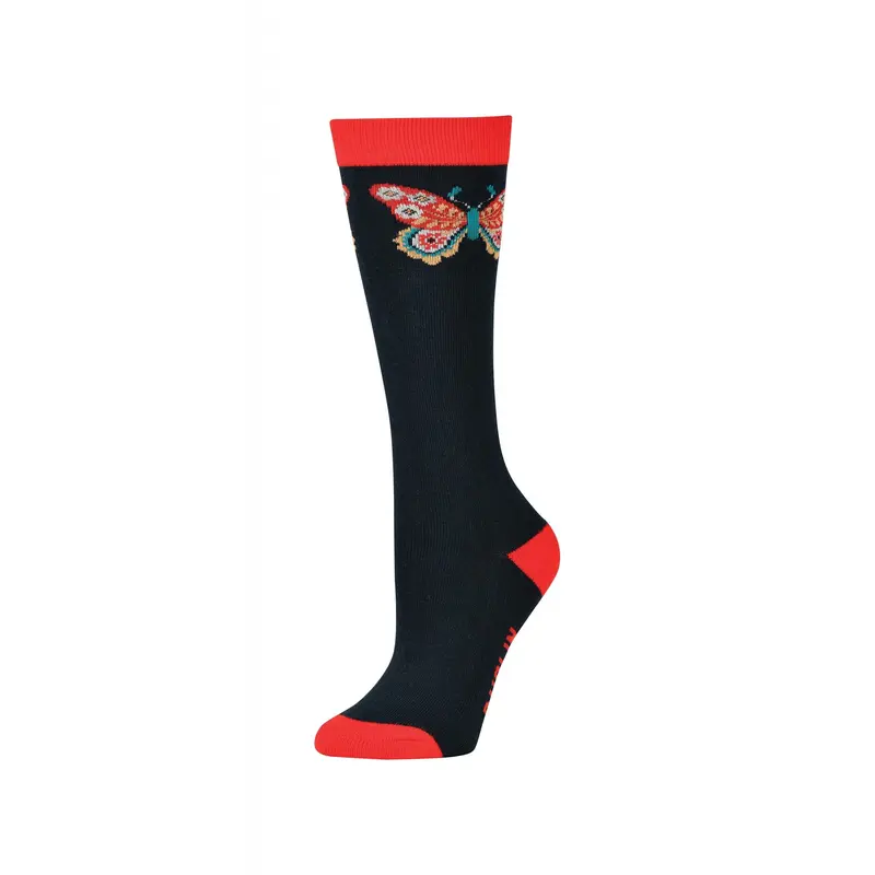 Dublin Childrens Single Pack Socks - Navy Butterfly 0