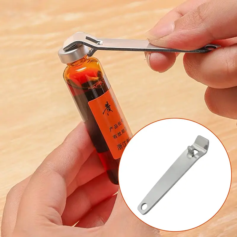Stainless Steel Oral Liquid Vial Opener Nurse Doctor Medical Tool Portable Ampule Bottle Opener Can Opener Kitchen Accessories 2