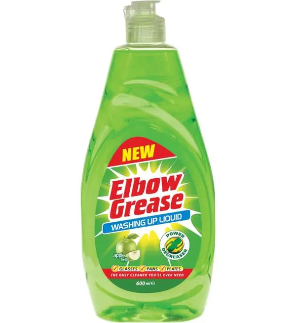 Elbow Grease Washing Up Liquid, Apple Fresh 600ml