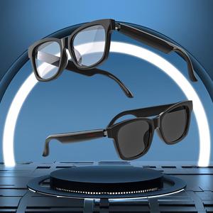 Wearable Smart Glasses, 1 Count Wireless Headphone Smart Glasses, Fashion Smart Sunglasses for Women & Men, BT Glasses with Mic, Summer Outing Essentials