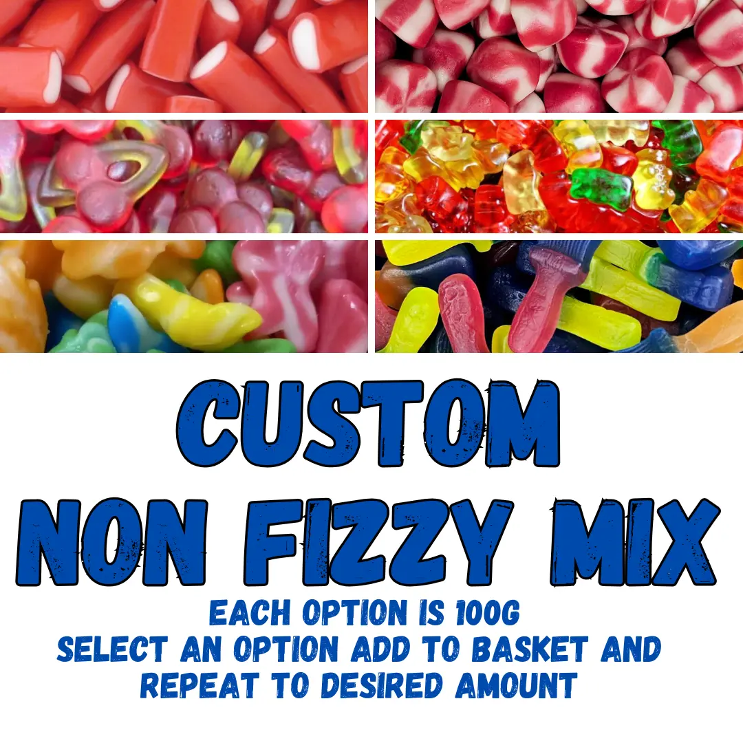 Custom Non Fizzy/Jelly/gummy (minimum order 300g)