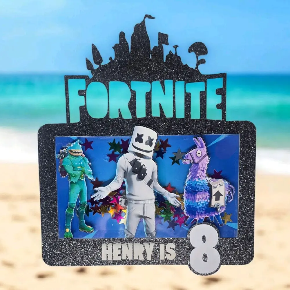Handmade 3D Personalised Fortnite Cake Topper for Birthday Decoration - Ornaments caketopper