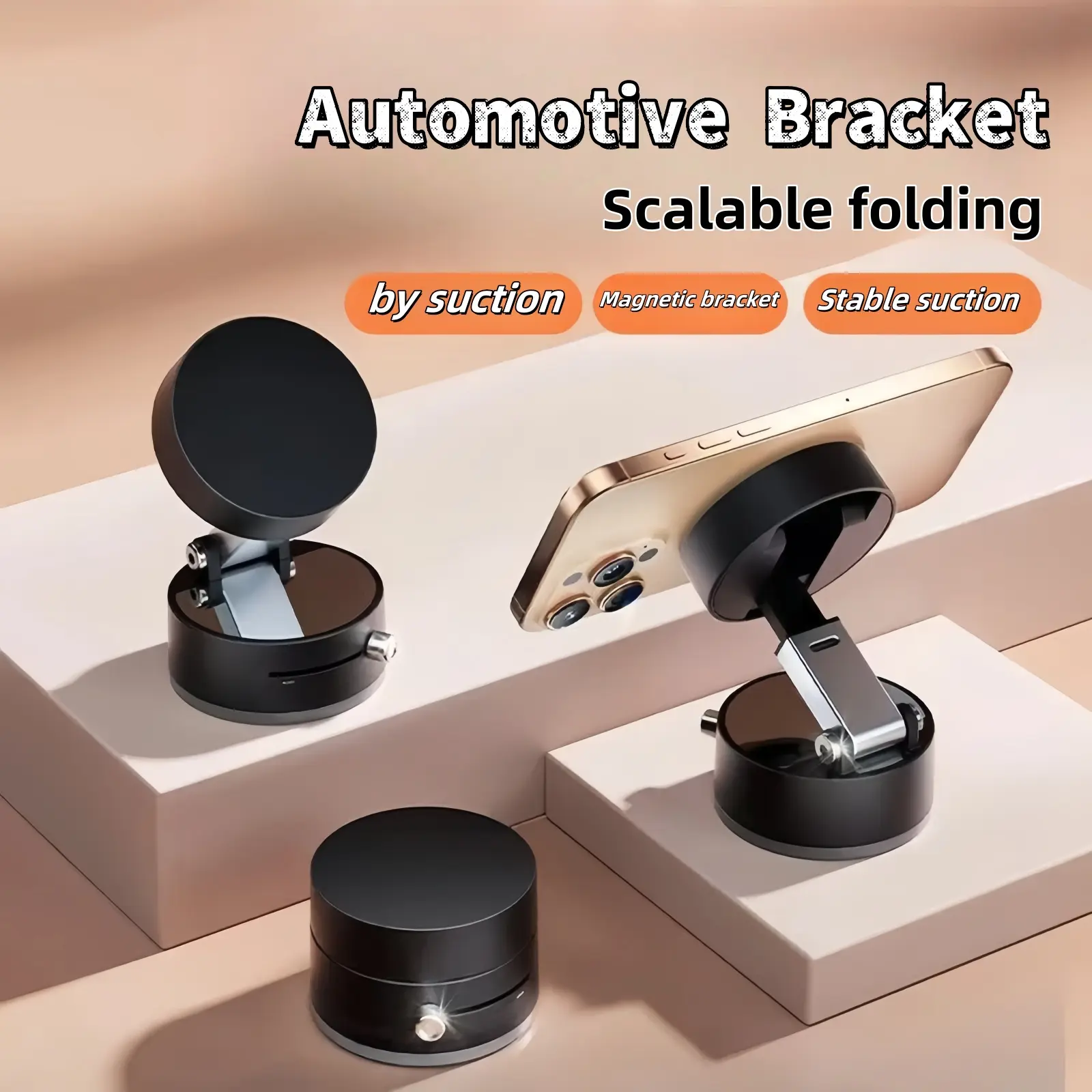 Vacuum Magnetic Phone Holder for Car, Foldable & Portable Phone Stand, Multipurpose Phone Holder for Car, Home, Office vacuum  phone  holder