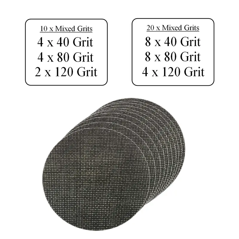 Hook & Loop 125mm Mesh Orbital Sanding Discs 5