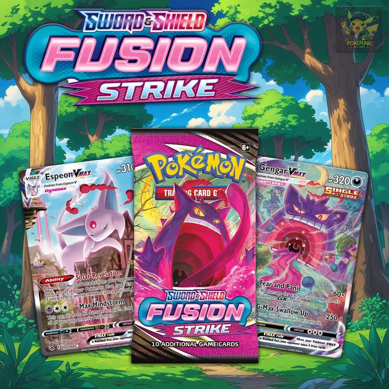 Fusion Strike Booster Pack - Pokemon TCG - Opened Live or Sent Sealed - Trading Cards 0