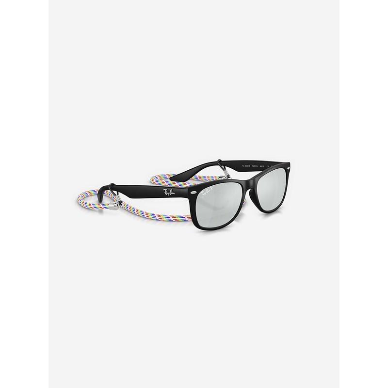 Kids New Junior Wayfarer Sunglasses in Black 4