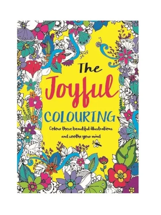 Pack of 2 A4 Adults Colouring Books Flower Animals Relax Colour Therapy Anti Stress Book 5