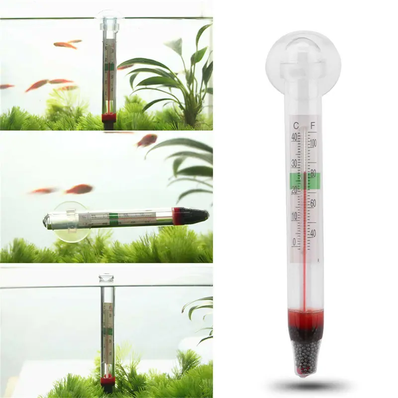 Aquariums Thermometer Glasstube Submersible Waterproof Temperature Measurement 0