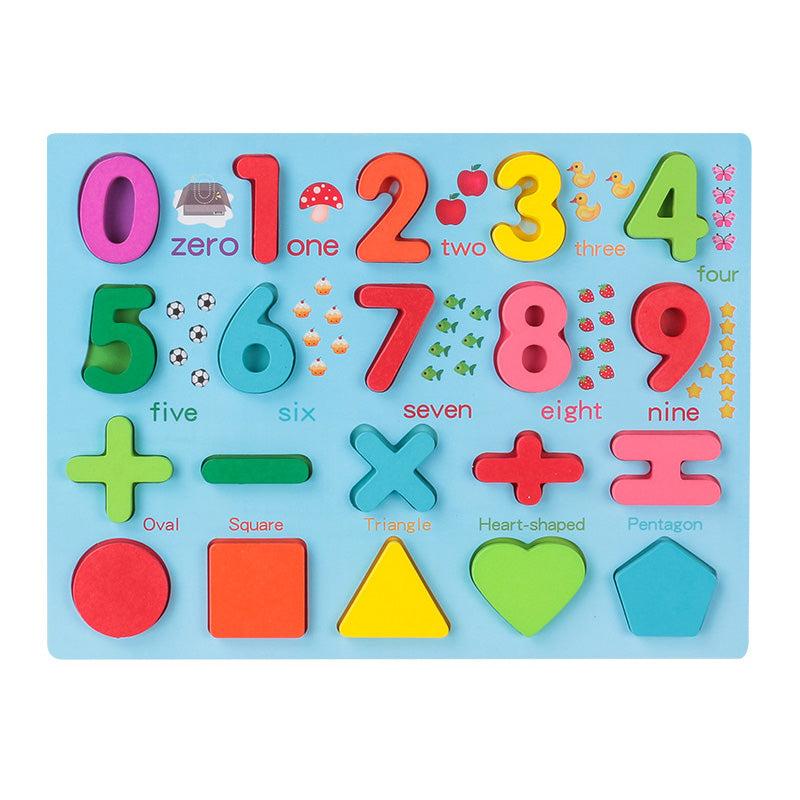 Wooden Toy Early Childhood Education Puzzle Kindergarten Grabbing Board 4