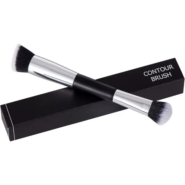 Double-Ended Foundation Makeup Brush – Buffing, Blending, Highlighting, Contouring for Cream, Powder & Liquid Products makeup brush 4