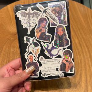 Fourth Wing Theme Sticker, 120pcs/set Waterproof Self Adhesive Decor Paper, Decor Sticker for Gift Greeting Card Water Bottle Laptop Phone, Ornaments