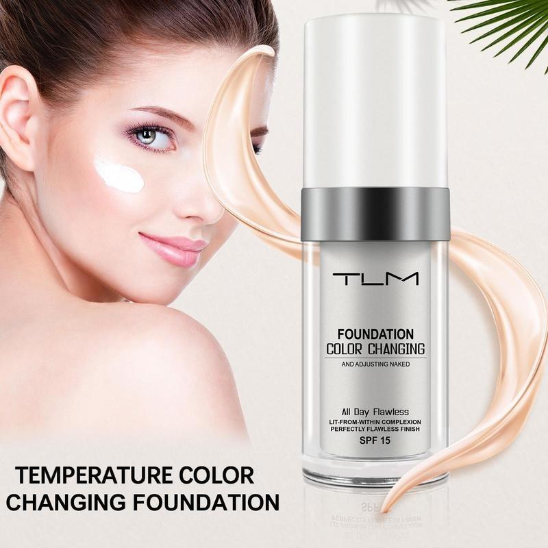 Product Introduction of Color changing liquid foundation, long lasting natural makeup moisturizing oil control cream, makeup products, Valentine's Day gift 5