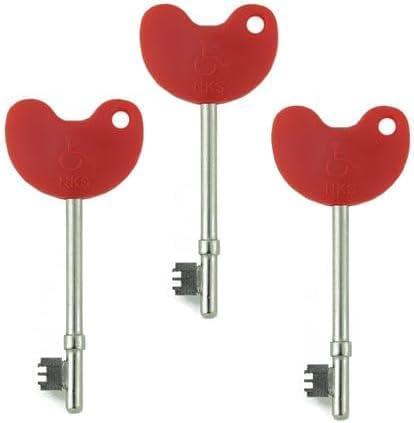 Product Introduction of NKS Disabled Key Radar Key 3 Pack, Bary toilet keys suitable for all disabled toilet locks 11