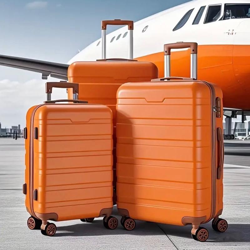 3pcs Hard Shell Luggage Set with Spinner Wheels - 50.8/60.96/71.12 cm, Anti-Theft TSA Lock, Durable ABS+pcs Travel Suitcases 6