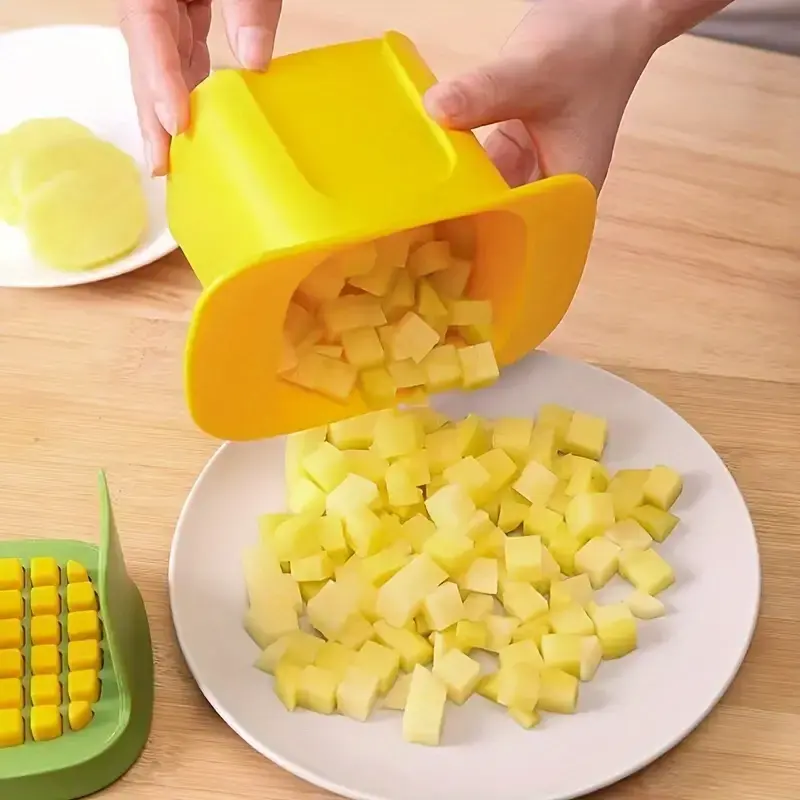 Multi functional manual vegetable chopper and fruit slicer - suitable for onions, potatoes, French fries, etc. - essential kitchen tools 3