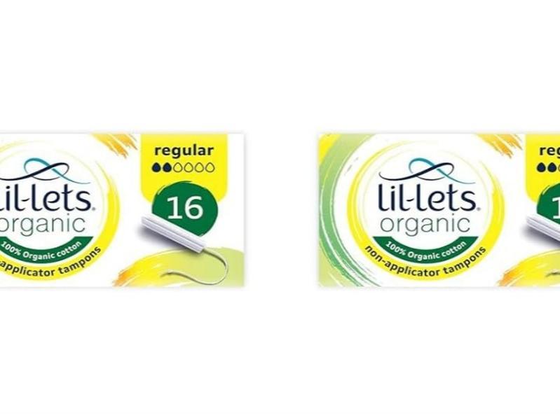 Lil-Lets Organic Non-Applicator Regular Tampons, 16 Count (Pack of 2), for Light to Medium Flow, Made with 100% Organic Cotton, GOTS Certified, Vegan Organic Tampons, Plastic Free Period Care 0