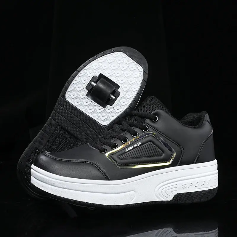Kids 2-Wheel Roller Skate Shoes – Dual-Use Running & Walking Sneakers for Boys & Girls 👟🎠💨 5