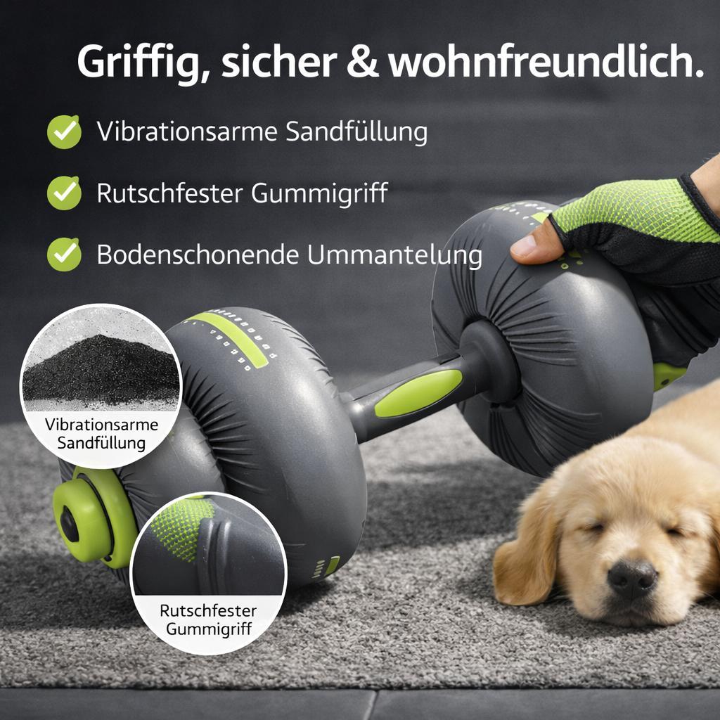 Verstellbares Hantel- Und Langhantel-set 20kg Für Das Training_voghion.com