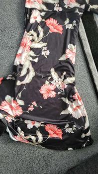 Product Review of Women's Floral Print Belted V Neck Dress, Elegant Dress for Party Holiday Wedding Guest, Ladies Clothes for All Seasons from R**a 0