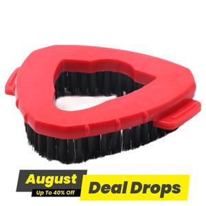 Scrub Brush Compatible with O Cedar Spin Mop, Triangle Shaped Floor Scrubber Mop Replacement Head Base, Floor Scrub Brush Head for Kitchen, Deck and Bathroom, Household Cleaning Supplies