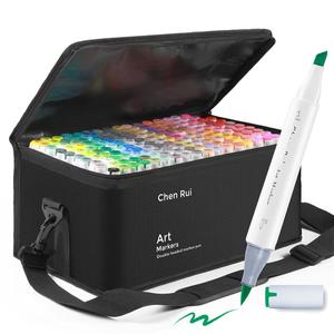Dual Tip Art Marker Pen Set with Base, 1 Set  Permanent Marker Pen, Art Supplies for Painting, Drawing, Coloring, Sketching, Artist Bundle