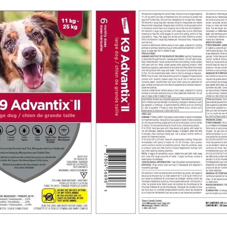 Advantix Spot On Flea Treatment for Large Dogs 21 - 55 lbs , 6 Months Doses - Best Formulation 2