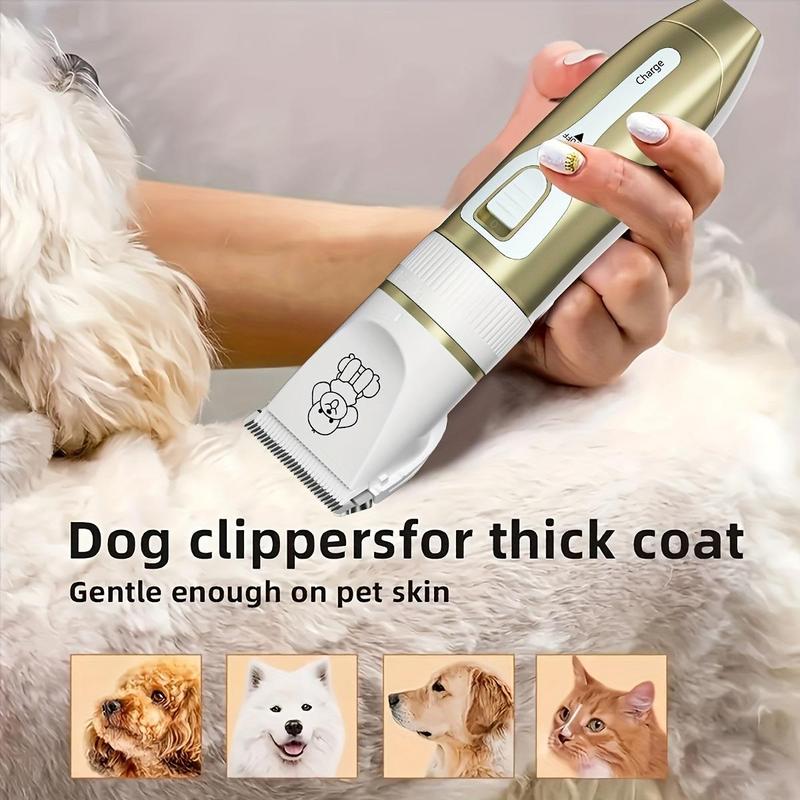 Product Introduction of Professional Pet Grooming Kit - USB Rechargeable Electric Clippers & Brush Set with Ceramic Blades for Dogs & Cats, Includes 6mm & 12mm Combs - Ideal for Small to Medium Breeds, Dog Grooming 1